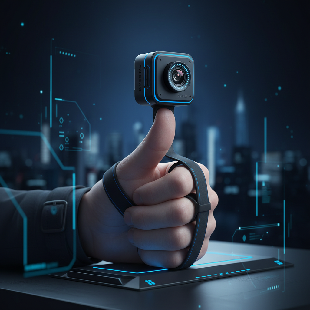 NovaTech ThumbCam 4K mini wearable thumb camera